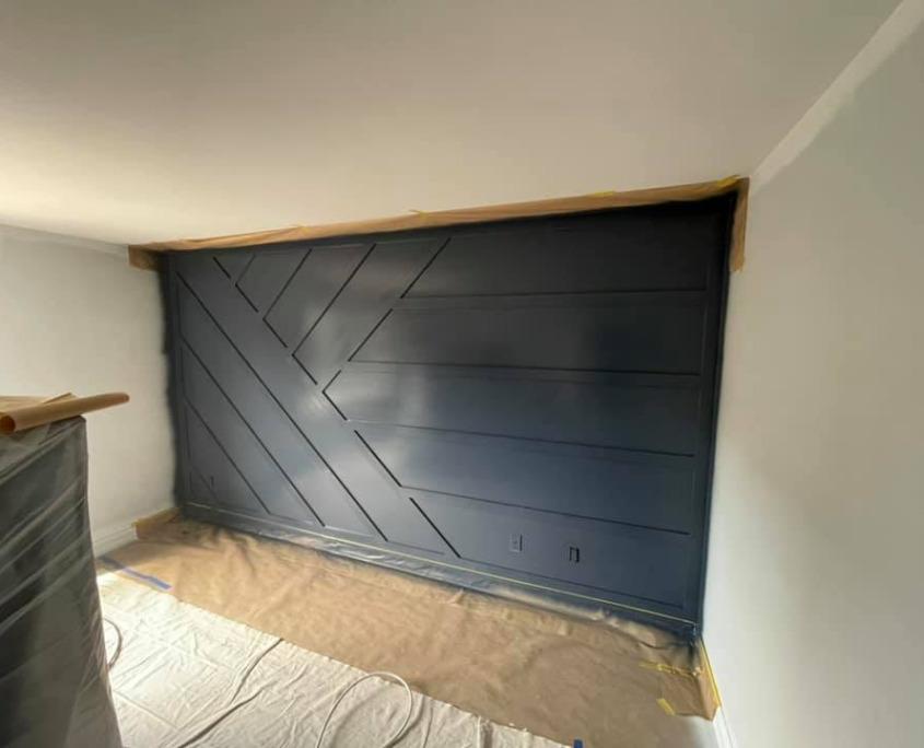 interior accent wall painting